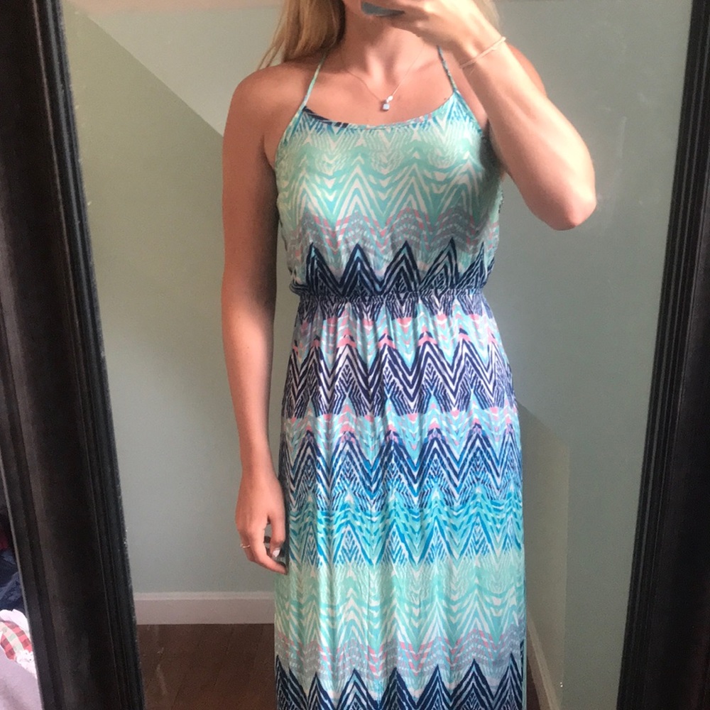 Patterned maxi dress